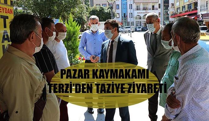 Pazar kaymakamı Ayhan Terzi Pazar Meydan taksi durağını ziyaret etti