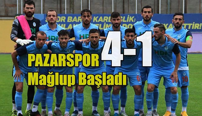 Pazarspor: büyük darbe ile lige başladı 4-1 Mağlup Oldu