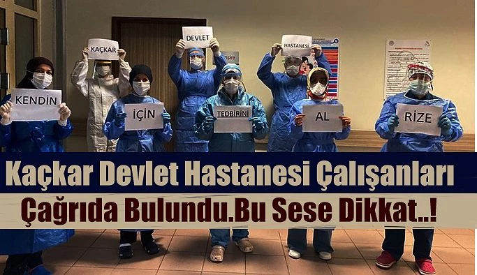 Sağlık Çalışanlarından Önemli Çağrı