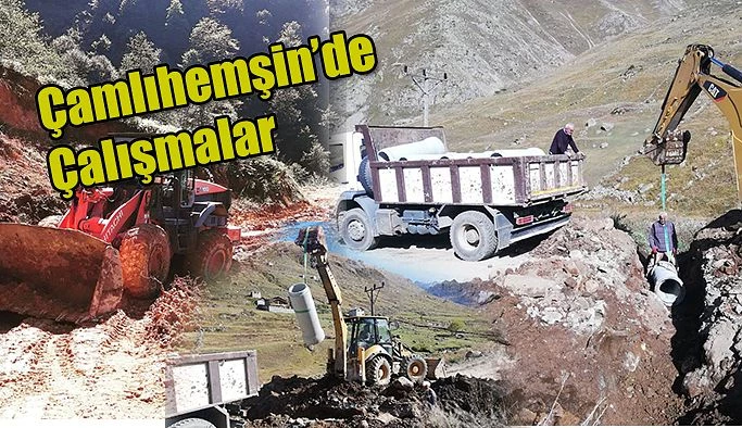 Çamlıhemşin’de Komple Çalışma yapılıyor