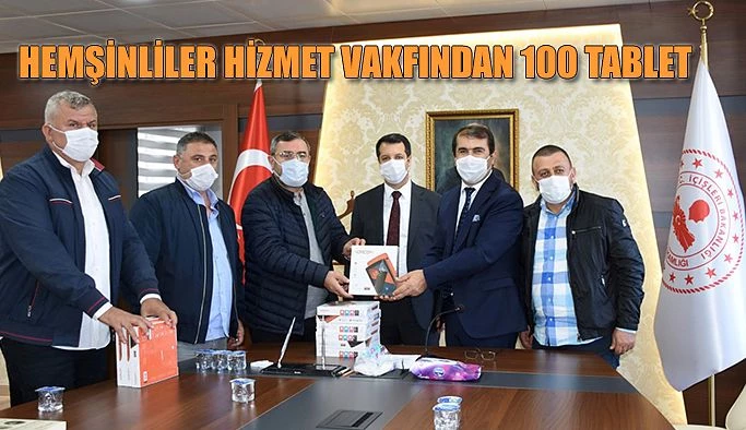 HEMŞİNLİLER HİZMET VAKFINDAN KAMPANYAYA 100 TABLET