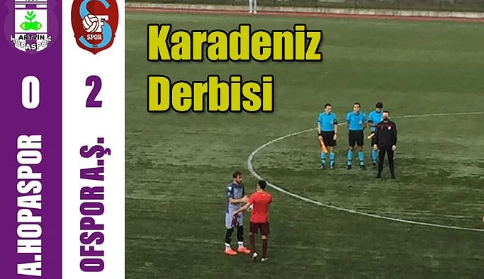 KARADENİZ DERBİSİNDE GÜLEN TARAF OFSPOR OLDU