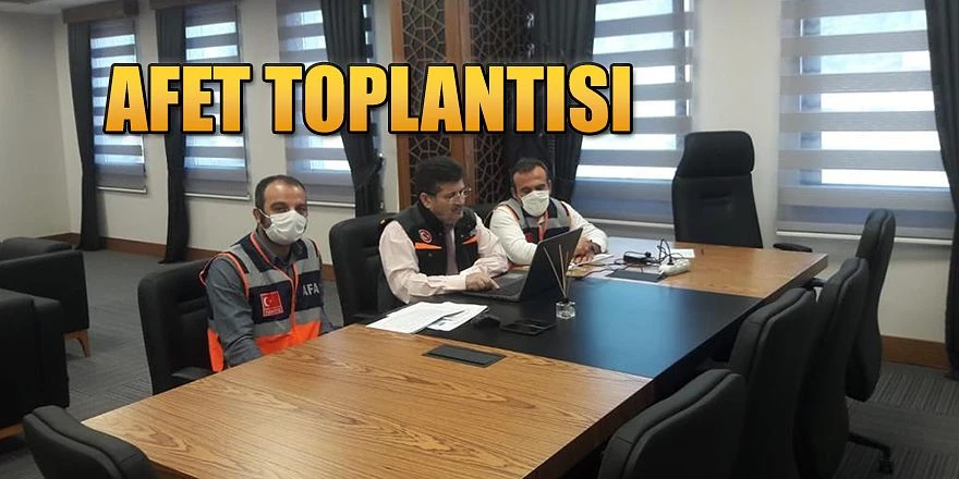 Rize Afet Müdahale Plani Masabaşi Tatbikat Toplantisi Yapildi