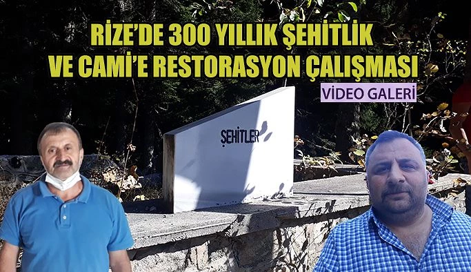 Şehitler Cami ve Şehitlikte Onarım Çalışması