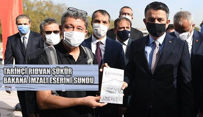 Tarihçi Şükür’den Tarım ve Orman Bakanına imzalı “Çayırova Teknik bahçıvanlık okulu” kitabı