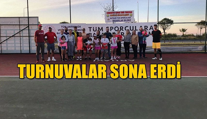 TENİS TURNUVASI SONA ERDİ.