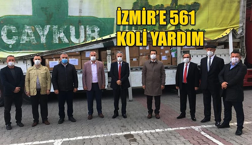 ARHAVİ-KEMALPAŞA VE HOPA’DAN İZMİR’E 561 KOLİ DESTEK