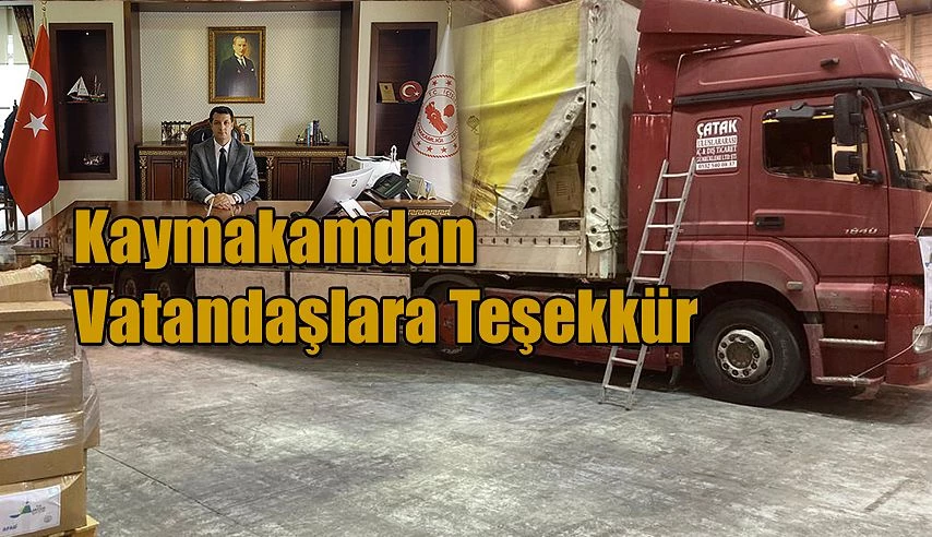 KAYMAKAM CANPOLAT’TAN TEŞEKKÜR