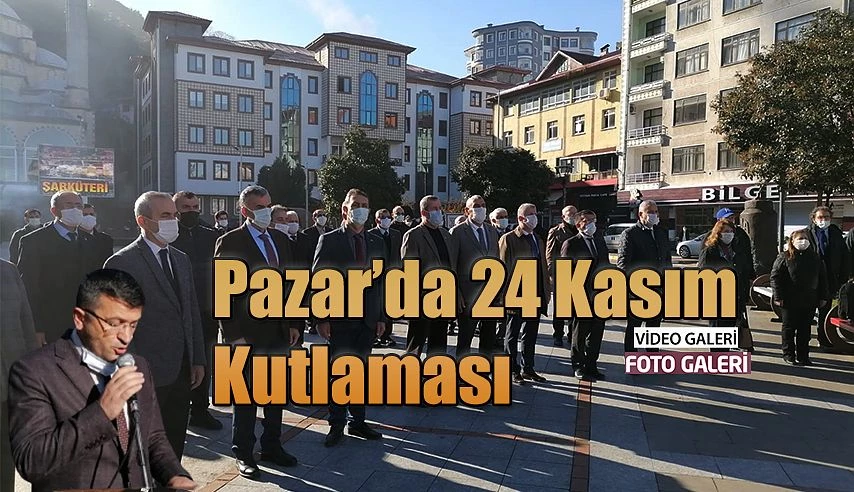 Pazar’da 24 Kasım Öğretmenler günü kutlandı