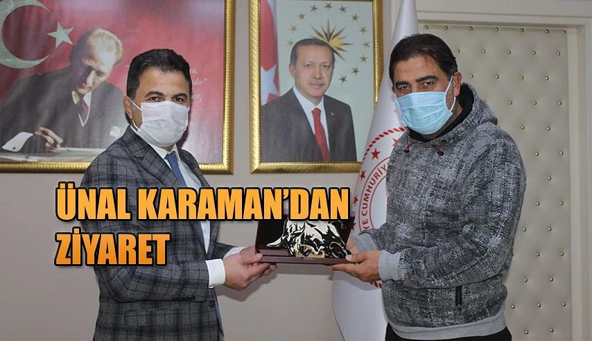 ÜNAL KARAMAN, ARTVİN GENÇLİK VE SPOR İL MÜDÜRLÜĞÜNÜ ZİYARET ETTİ