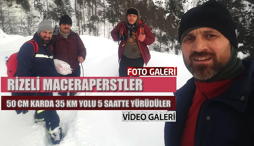 KARDA 5 SAAT 35 KİLOMETRE YÜRÜDÜLER