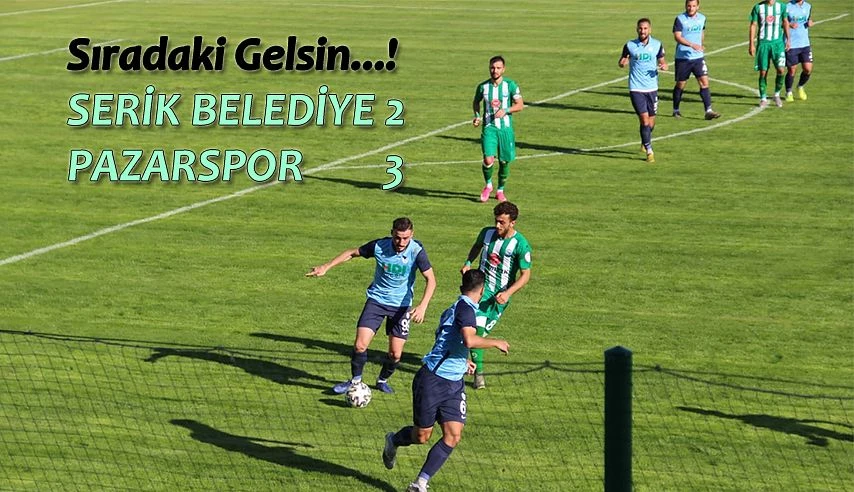 Pazarspor 3 atıyor 3 Puanla yoluna devam ediyor