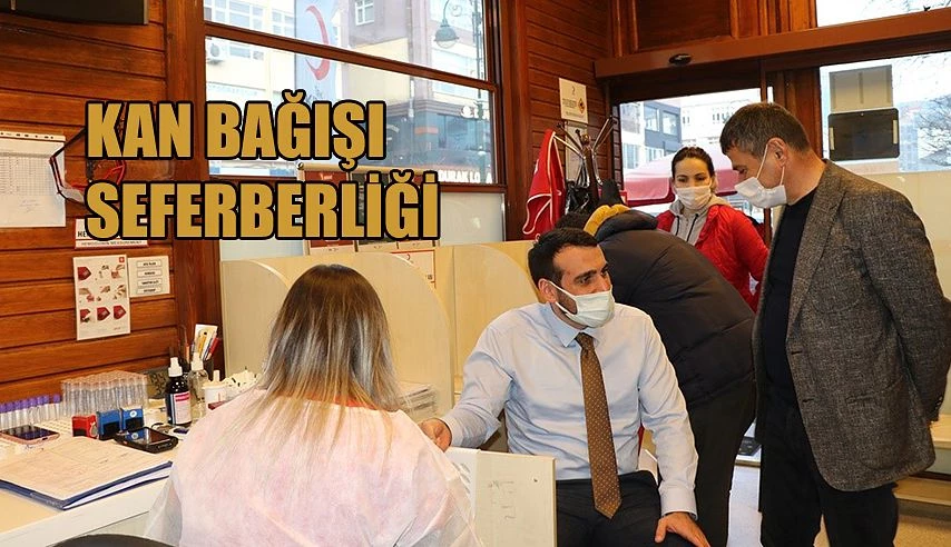 AK PARTİ MERKEZ İLÇE’DEN KIZILAY’A KAN BAĞIŞI SEFERBERLİĞİ