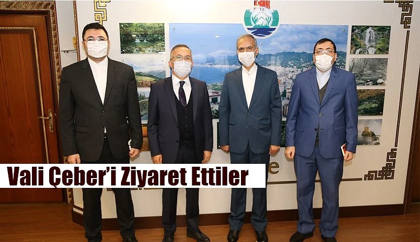 İran Trabzon Başkonsolosu Hossein Saberi, Vali Kemal Çeber’i Ziyaret Etti