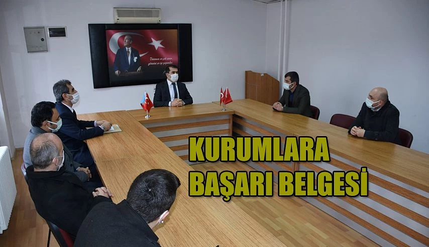 MESLEKİ VE TEKNİK EĞİTİM KURUMLARINA BAŞARI BELGESİ