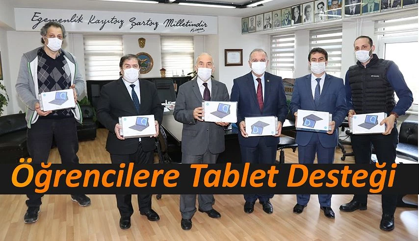 ÖĞRENCİLERE TABLET DESTEĞİ...