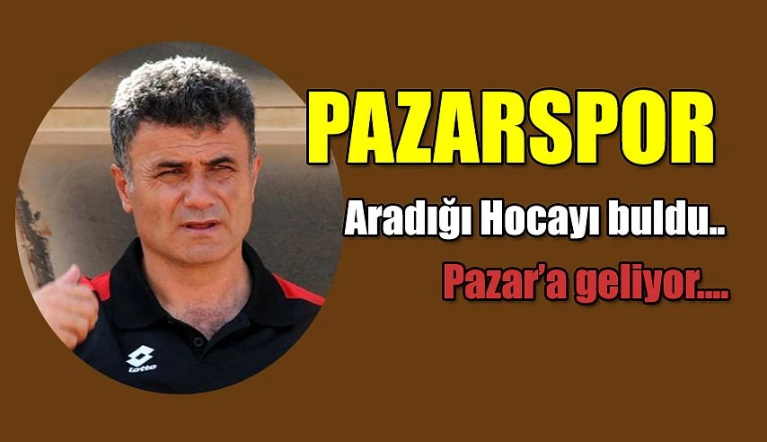 Pazarspor elini çabuk tuttu.Hoca ile Prensipte anlaştı