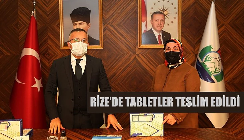 Tabletler Vali Kemal Çeber Tarafından Teslim Edildi