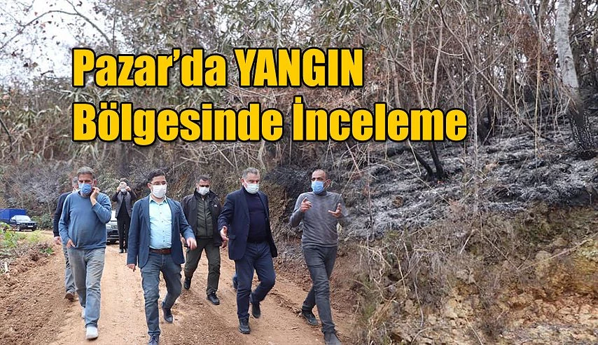 Yangın Bölgesinde İnceleme yaptılar