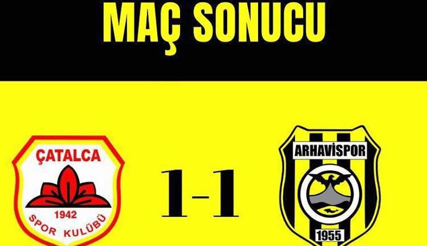 ARHAVİSPOR DEPLESMANDA 1 PUAN KAPTI