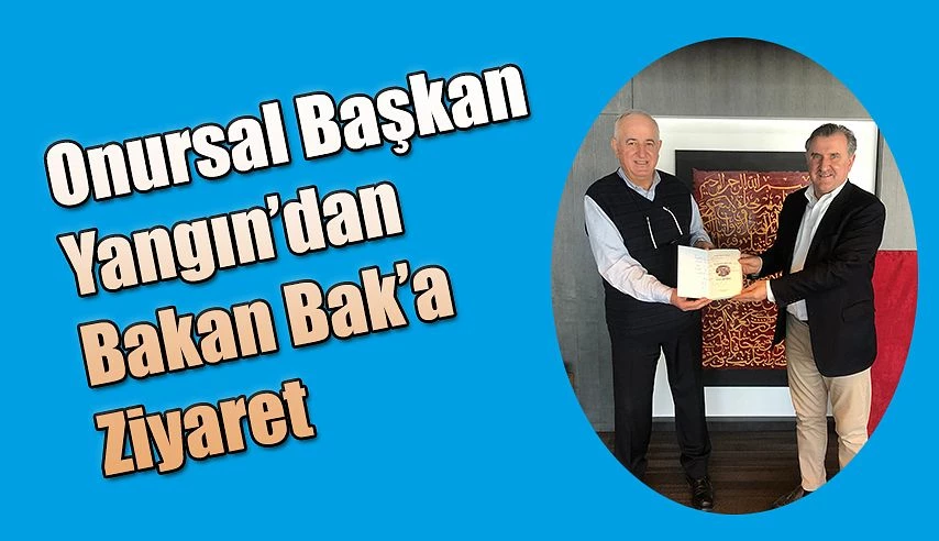 Bakan Bak’a İmzalı Kitabını Hediye Etti.