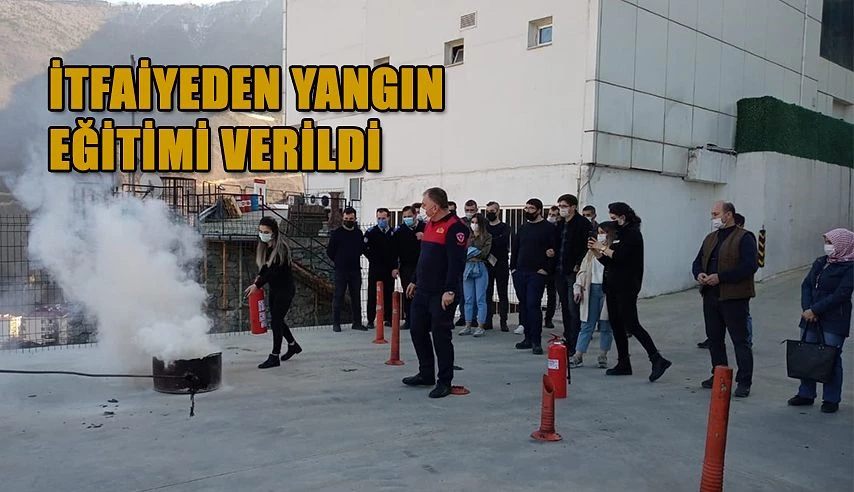 İTFAİYEDEN YANGIN EĞİTİMİ