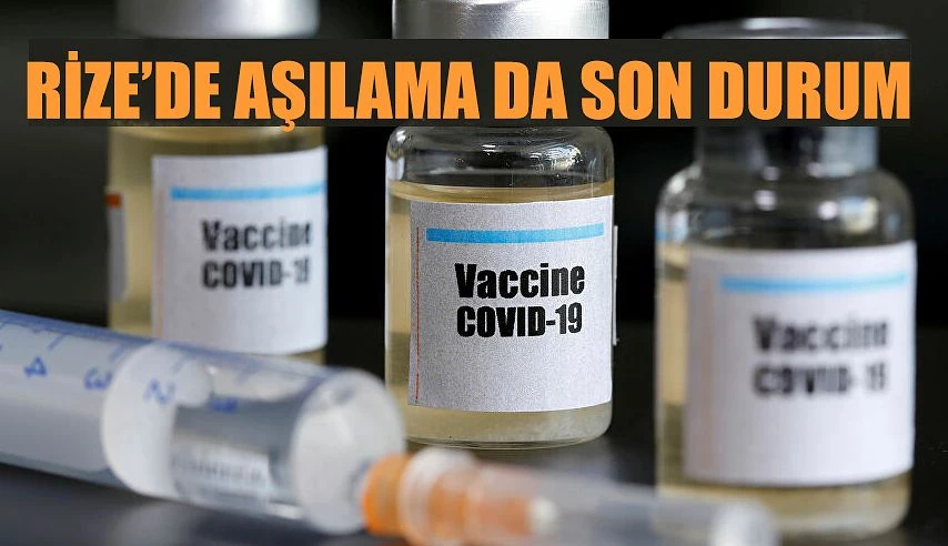 Rize’de 10 Kişiye Aşı yapıldı