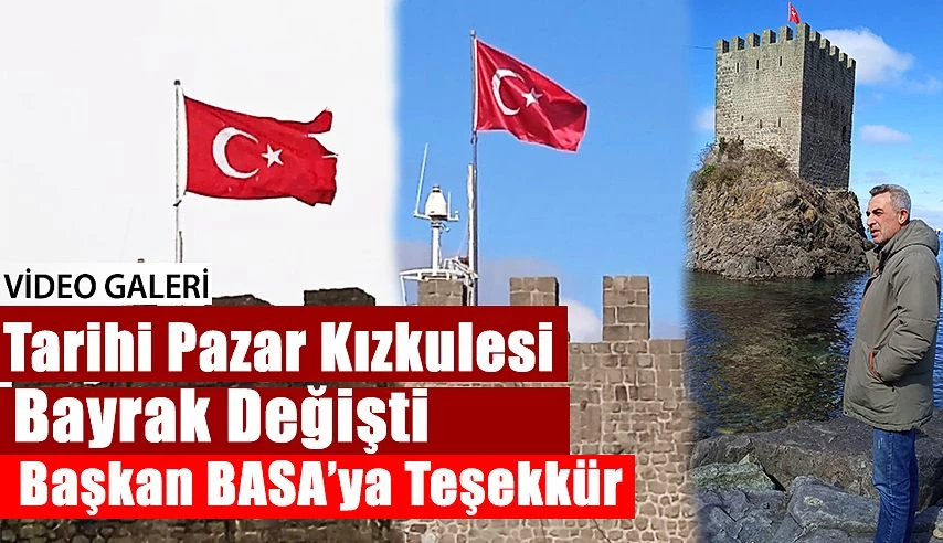 Tarihi Kızkulesi Bayrağı Değişti