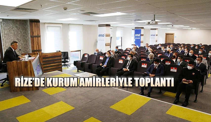 Vali Çeber, Kurum Amirleriyle Toplantı yaptı