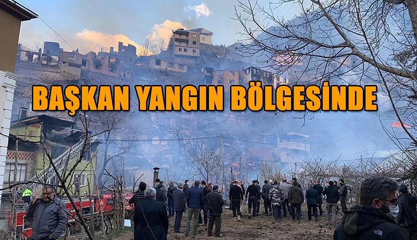 DEMİRHAN ELCİN YUSUFELİNDE YANGIN BÖLGESİNDE