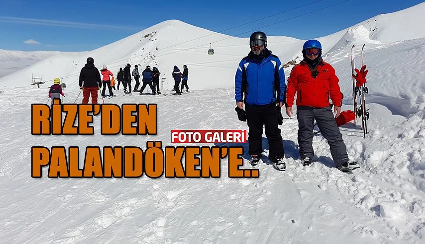 Kayak İçin Rize’den Palandöken’e Geldiler..