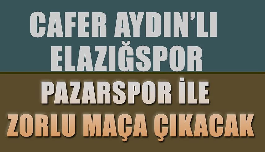 Pazarspor eski Hocası ile Puan Mücadelesine hazırlanıyor