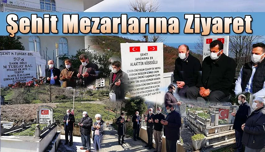 Şehit Mezarlarını Ziyaret Ettiler.