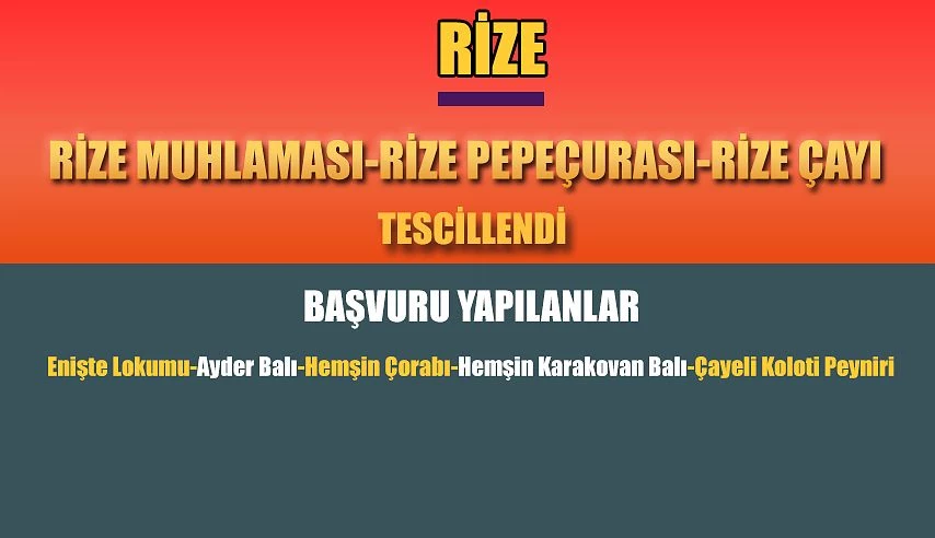 3 Değerimiz Daha Coğrafi İşaret Tescili Aldı