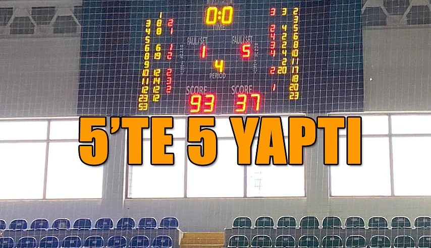 Basketbol Takımı Namağlup Liderliğini devam Ettirdi