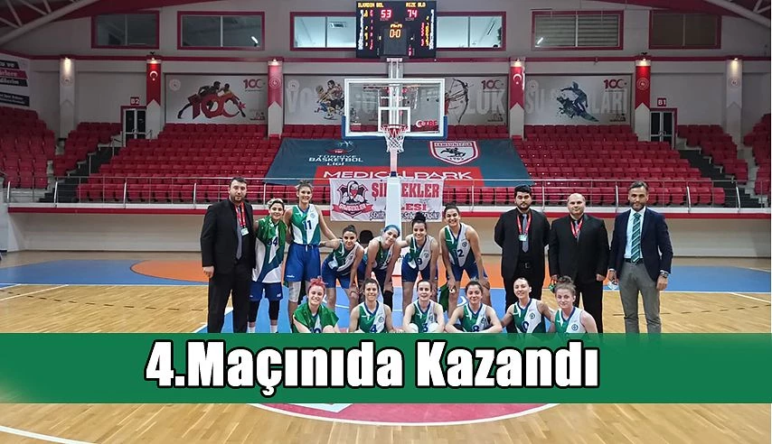 KADIN BASKETBOL TAKIMI GALİBİYET SERİSİNE DEVAM EDİYOR