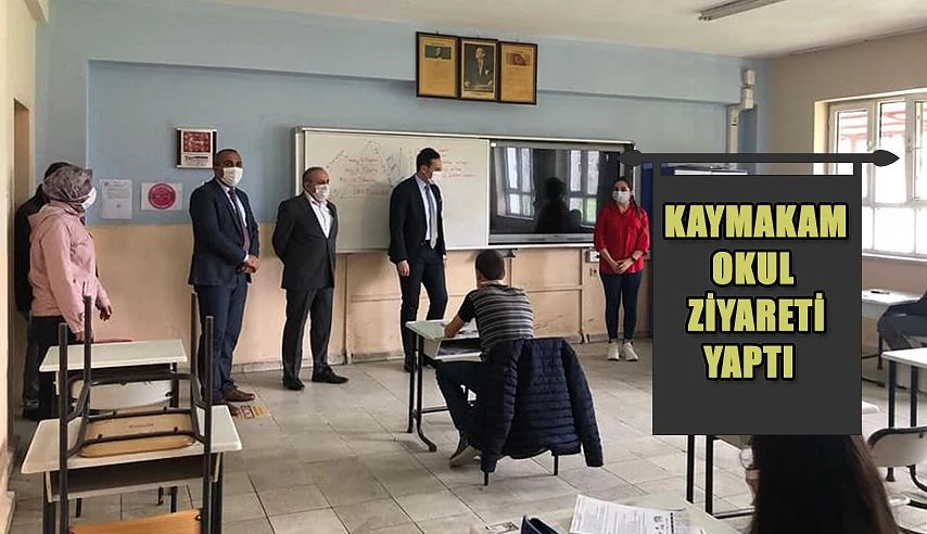 KAYMAKAM ONUR ÖZAYDIN’IN OKUL ZİYARETLERİ DEVAM EDİYOR