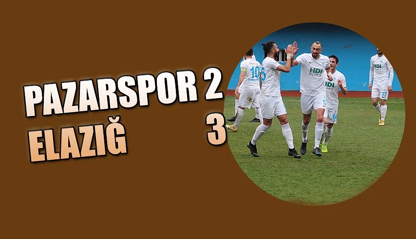 Pazarspor 2 Elazığ 3