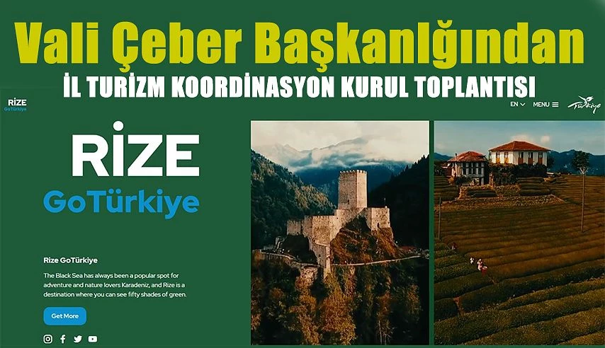 Rize İl Turizm Koordinasyon Kurulu Toplantısı Yapıldı