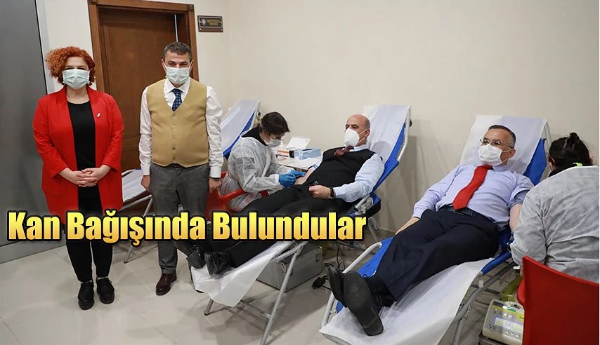 Rize Valisi Kemal ÇEBER,kan bağışı kampanyasına katıldı.