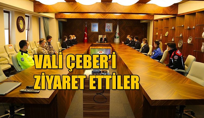 Vali Çeber’e 10 Nisan Polis Haftası Dolayısıyla Ziyaret