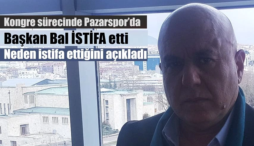 Başkan,yönetiminden istifa etti.