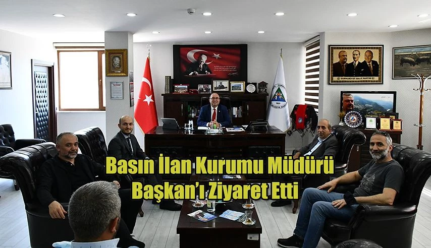 BASIN İLAN KURUMU TRABZON ŞUBE MÜDÜRÜNDEN, BAŞKAN ELÇİN’E ZİYARET