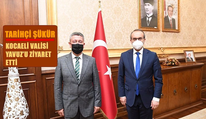 Tarihçi Rıdvan Şükür, Kocaeli valisini ziyaret etti