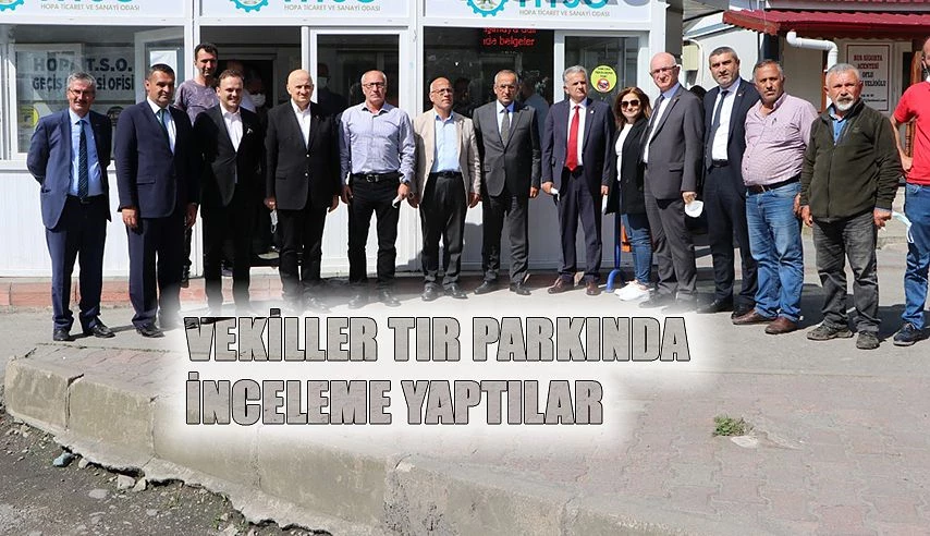 TIR PARKINI İNCELEDİLER