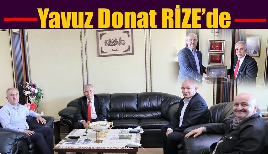 USTA YAZAR YAVUZ DONAT’DAN BAŞKAN METİN’E ZİYARET