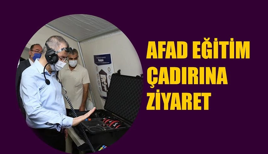 AFAD FARKINDALIK EĞİTİM ÇADIRINI ZİYARET ETTİ.