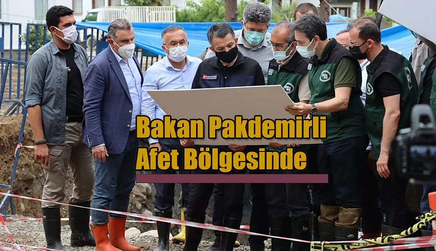 Bakan Pakdemirli, Afet Bölgelerinde İncelemelerde Bulundu