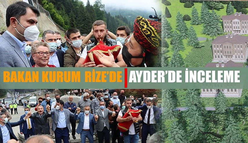 Çevre ve Şehircilik Bakanı Murat Kurum, Rize’yi Ziyaret Etti