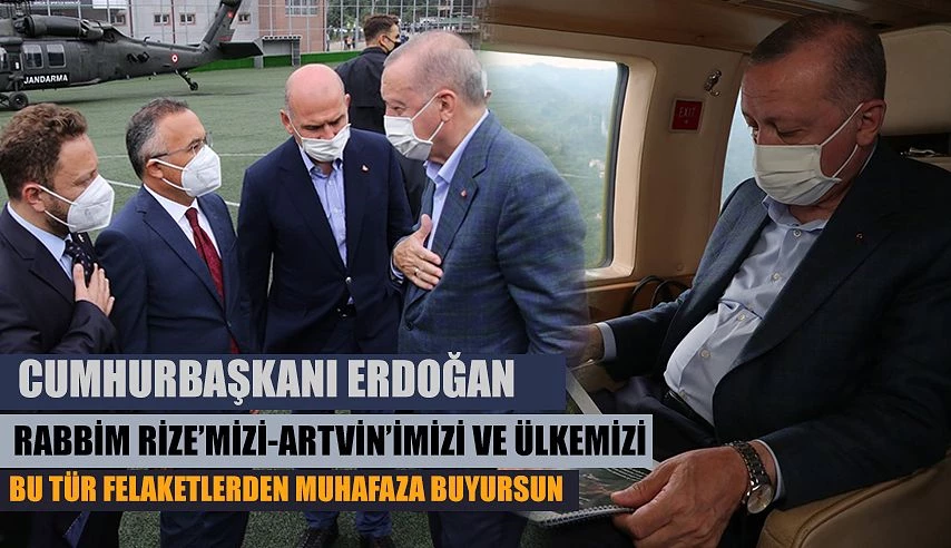 Cumhurbaşkanı Recep Tayyip Erdoğan Rize’de…